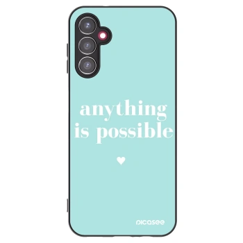 Picasee Μαύρη θήκη σιλικόνης για Samsung Galaxy A14 5G A146P - Anything is possible