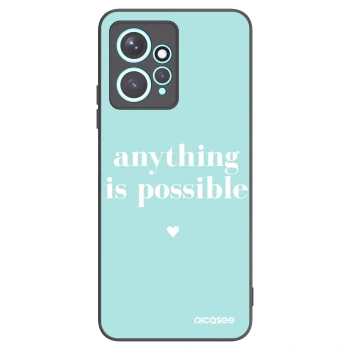 Picasee Μαύρη θήκη σιλικόνης για Xiaomi Redmi Note 12 4G - Anything is possible
