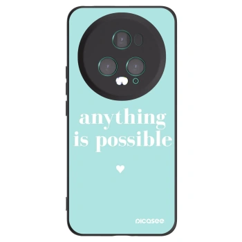 Picasee Μαύρη θήκη σιλικόνης για Honor Magic5 Pro - Anything is possible
