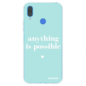Picasee διαφανής θήκη σιλικόνης Huawei Nova 3 - Anything is possible