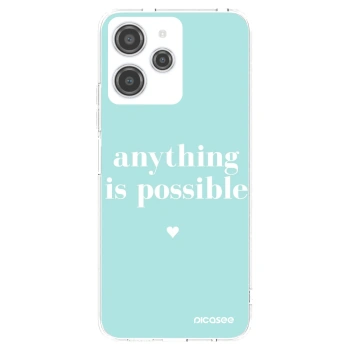 Picasee διαφανής θήκη σιλικόνης Xiaomi Redmi 12 4G - Anything is possible