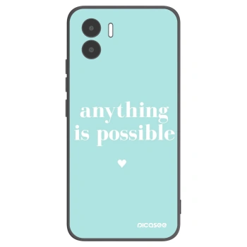 Picasee Μαύρη θήκη σιλικόνης για Xiaomi Redmi A2 - Anything is possible