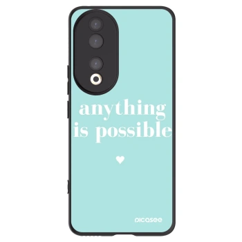 Picasee Μαύρη θήκη σιλικόνης για Honor 90 5G - Anything is possible
