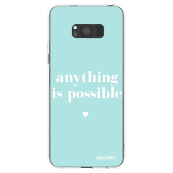 Picasee διαφανής θήκη σιλικόνης Samsung Galaxy S8 G950F - Anything is possible