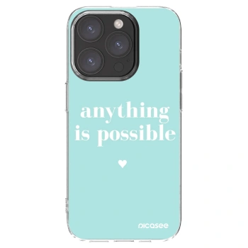 Picasee διαφανής θήκη σιλικόνης Apple iPhone 15 Pro - Anything is possible