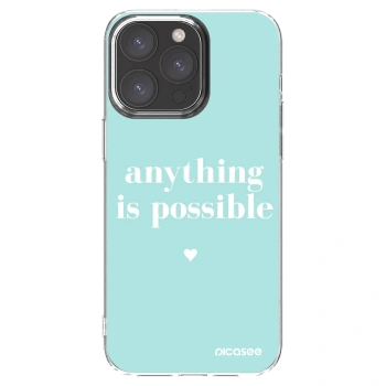 Picasee διαφανής θήκη σιλικόνης Apple iPhone 15 Pro Max - Anything is possible