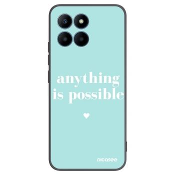 Picasee Μαύρη θήκη σιλικόνης για Honor 70 Lite - Anything is possible