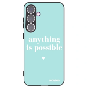 Picasee Μαύρη θήκη σιλικόνης για Samsung Galaxy S24+ S926B 5G - Anything is possible
