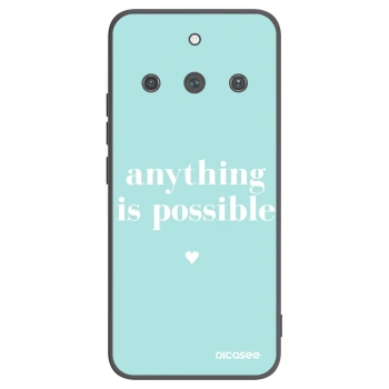 Picasee Μαύρη θήκη σιλικόνης για Realme 11 Pro+ - Anything is possible