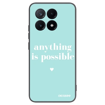 Picasee Μαύρη θήκη σιλικόνης για Xiaomi Poco X6 Pro - Anything is possible