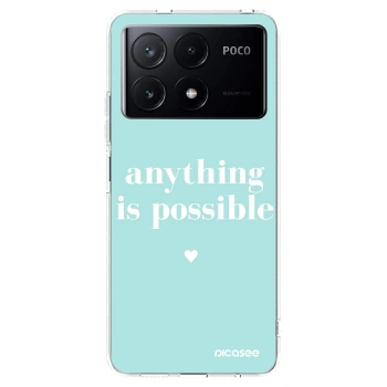 Picasee διαφανής θήκη σιλικόνης Xiaomi Poco X6 Pro - Anything is possible