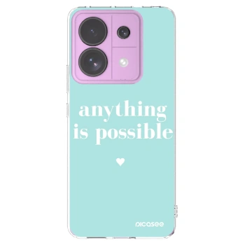 Picasee διαφανής θήκη σιλικόνης Xiaomi Redmi Note 13 Pro 5G - Anything is possible
