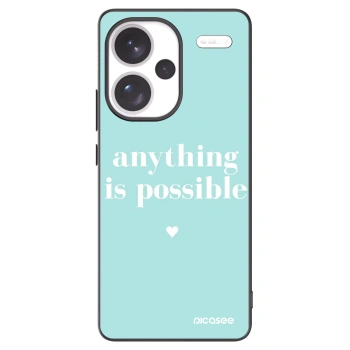 Picasee Μαύρη θήκη σιλικόνης για Xiaomi Redmi Note 13 Pro+ 5G - Anything is possible
