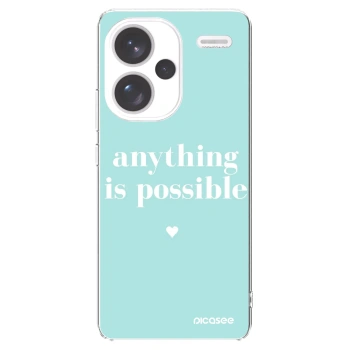 Picasee διαφανής θήκη σιλικόνης Xiaomi Redmi Note 13 Pro+ 5G - Anything is possible