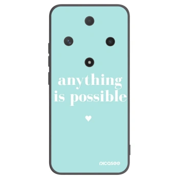 Picasee Μαύρη θήκη σιλικόνης για Honor Magic6 Lite 5G - Anything is possible