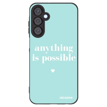 Picasee Μαύρη θήκη σιλικόνης για Samsung Galaxy A25 A256B 5G - Anything is possible