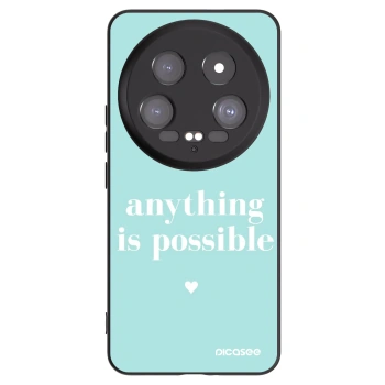 Picasee Μαύρη θήκη σιλικόνης για Xiaomi 14 Ultra - Anything is possible