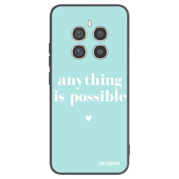 Picasee Μαύρη θήκη σιλικόνης για Realme 12 Pro 5G - Anything is possible
