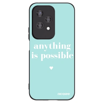 Picasee Μαύρη θήκη σιλικόνης για Honor 200 Lite - Anything is possible