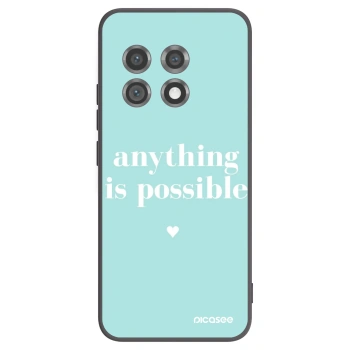 Picasee Μαύρη θήκη σιλικόνης για OnePlus 11 5G - Anything is possible