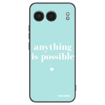 Picasee Μαύρη θήκη σιλικόνης για OnePlus Nord 4 - Anything is possible