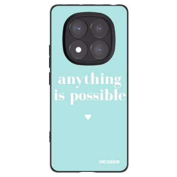 Picasee Μαύρη θήκη σιλικόνης για Xiaomi Redmi Note 14 Pro 5G - Anything is possible