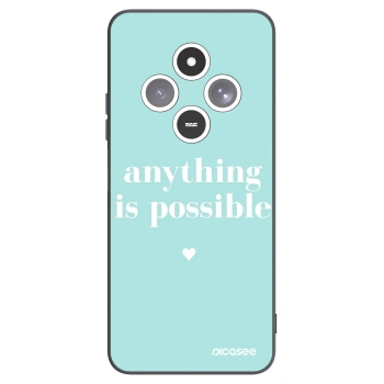 Picasee Μαύρη θήκη σιλικόνης για Xiaomi Redmi 14C - Anything is possible