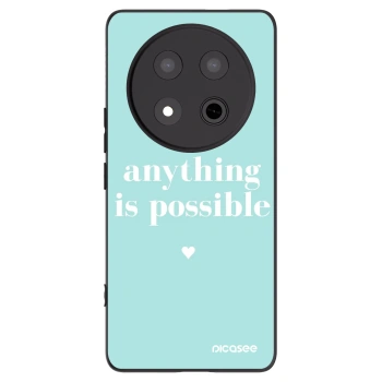 Picasee Μαύρη θήκη σιλικόνης για Honor Magic7 Lite 5G - Anything is possible