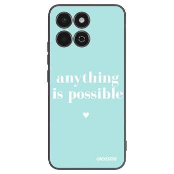 Picasee Μαύρη θήκη σιλικόνης για Honor 200 Smart 5G - Anything is possible