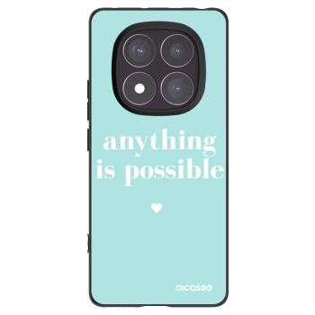 Picasee Μαύρη θήκη σιλικόνης για Xiaomi Redmi Note 14 Pro 4G - Anything is possible