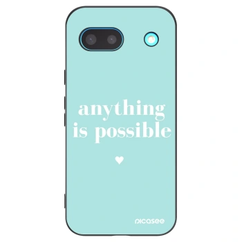 Picasee Μαύρη θήκη σιλικόνης για Google Pixel 8a - Anything is possible