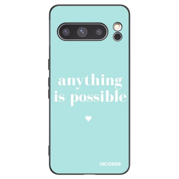 Picasee Μαύρη θήκη σιλικόνης για Google Pixel 8 Pro - Anything is possible