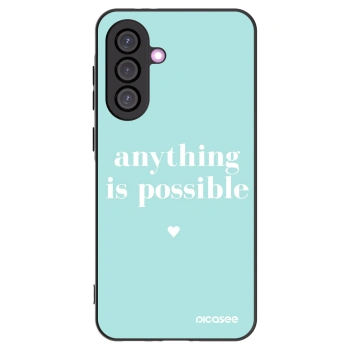 Picasee Μαύρη θήκη σιλικόνης για Samsung Galaxy A36 5G - Anything is possible