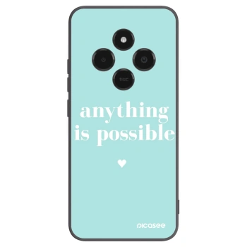 Picasee Μαύρη θήκη σιλικόνης για Xiaomi Poco C75 - Anything is possible