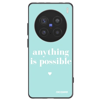 Picasee Μαύρη θήκη σιλικόνης για Vivo X200 Pro - Anything is possible