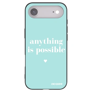 Picasee Μαύρη θήκη σιλικόνης για Apple iPhone Air - Anything is possible