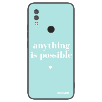 Picasee Μαύρη θήκη σιλικόνης για Xiaomi Redmi 7 - Anything is possible