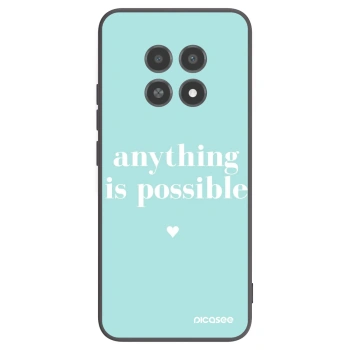 Picasee Μαύρη θήκη σιλικόνης για Realme 12X - Anything is possible