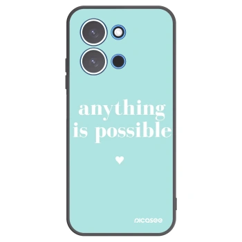 Picasee Μαύρη θήκη σιλικόνης για Xiaomi Redmi 15C 4G - Anything is possible
