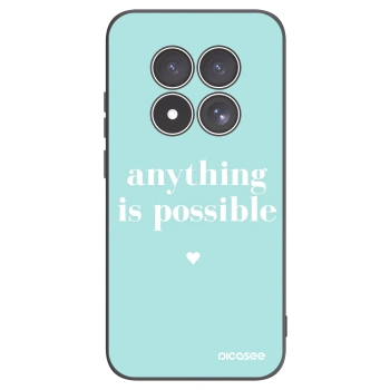 Picasee Μαύρη θήκη σιλικόνης για Xiaomi Redmi Note 15 Pro 4G - Anything is possible