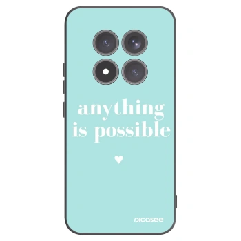 Picasee Μαύρη θήκη σιλικόνης για Xiaomi Redmi Note 15 Pro+ - Anything is possible