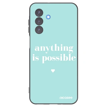 Picasee Μαύρη θήκη σιλικόνης για Samsung Galaxy A17 5G - Anything is possible