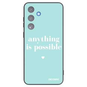 Picasee Μαύρη θήκη σιλικόνης για Samsung Galaxy S25 FE 5G - Anything is possible