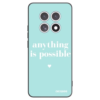 Picasee Μαύρη θήκη σιλικόνης για Xiaomi Redmi Note 15 - Anything is possible