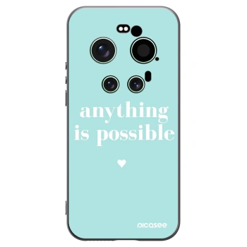 Picasee Μαύρη θήκη σιλικόνης για Xiaomi 17 Ultra - Anything is possible