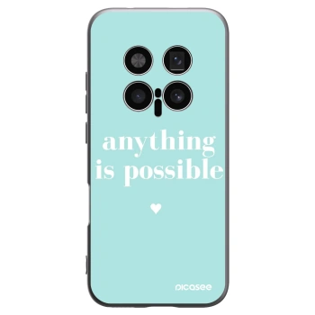 Picasee Μαύρη θήκη σιλικόνης για Honor Magic8 Pro 5G - Anything is possible