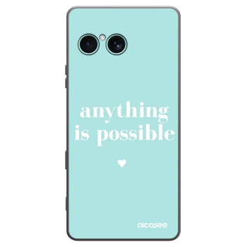 Picasee Μαύρη θήκη σιλικόνης για Sony Xperia 10 VII - Anything is possible