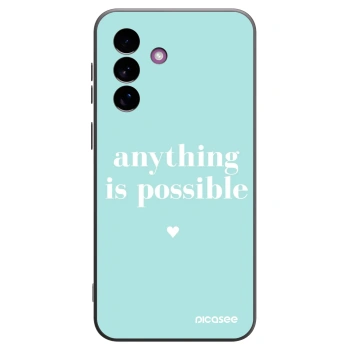 Picasee Μαύρη θήκη σιλικόνης για Samsung Galaxy A37 - Anything is possible