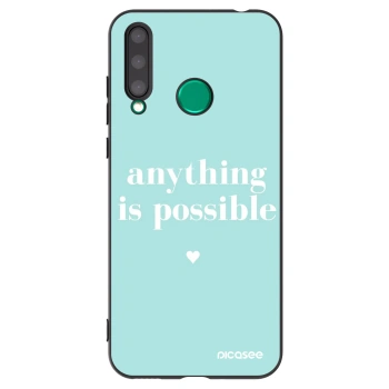 Picasee Μαύρη θήκη σιλικόνης για Honor 20 Lite - Anything is possible