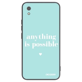 Picasee Μαύρη θήκη σιλικόνης για Xiaomi Redmi 7A - Anything is possible